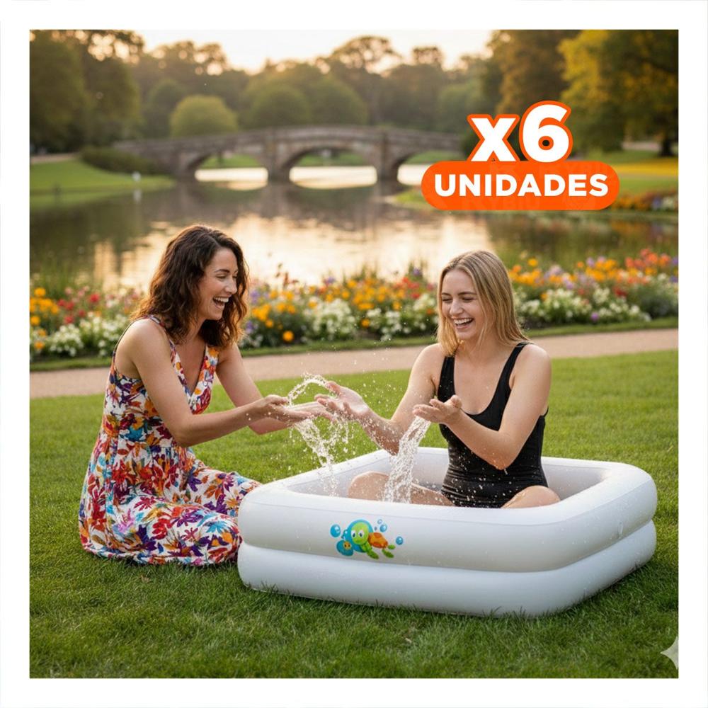 Pack6 Sector de Agua 86x86x25 CM Pequeno para Uso Diario en Espacios Reducidos Y+Regalo Sticker