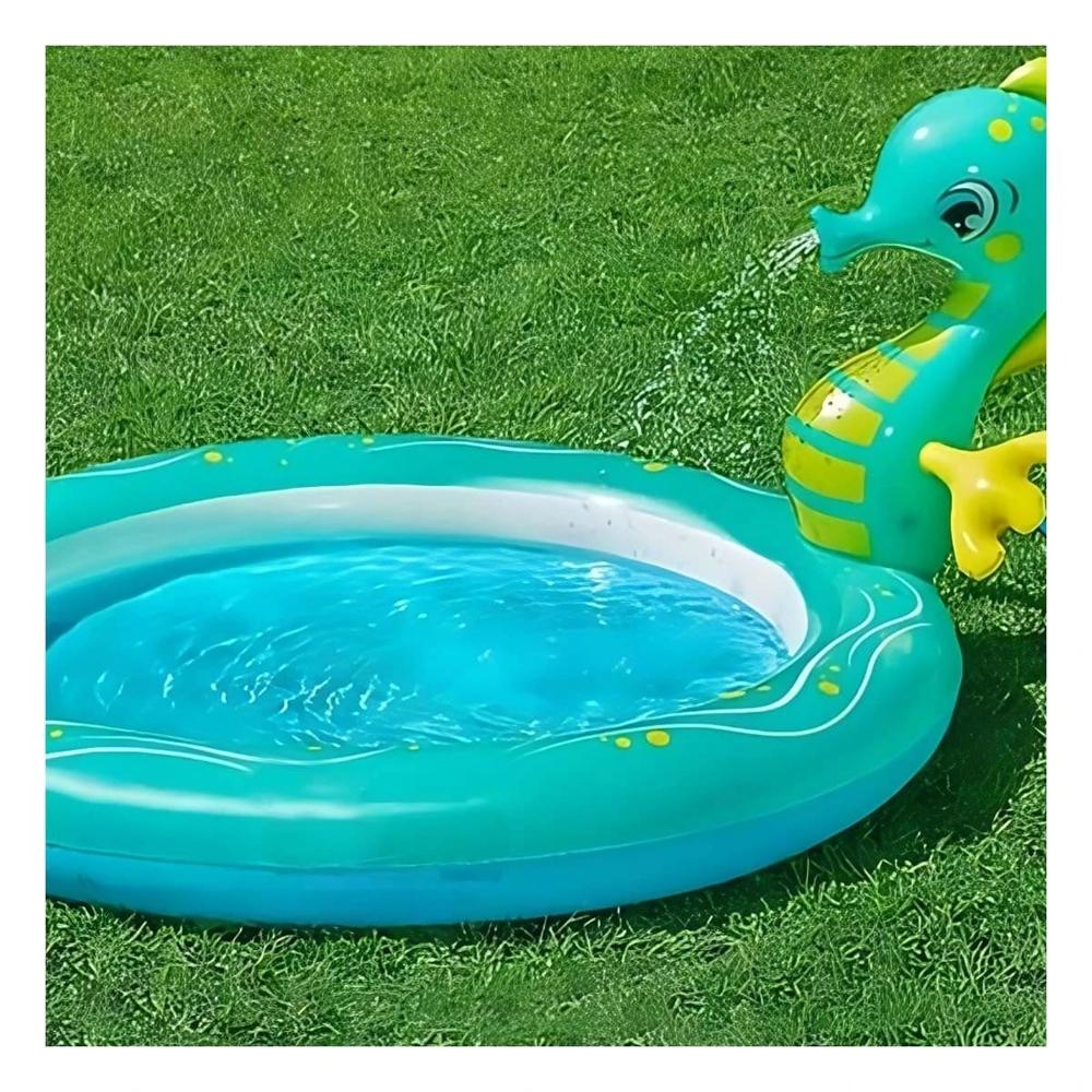 Piscina Inflable Caballito de Mar para Hogar y Casa con Diseno Marino