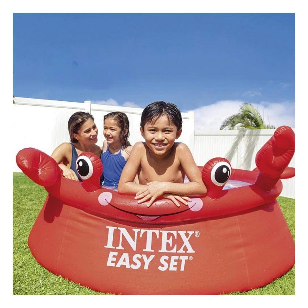 Piscina Cangrejo Ollita 1 83 x 51 cm Comoda para Momentos de Agua al Aire Libre Y+Ligas Regalo