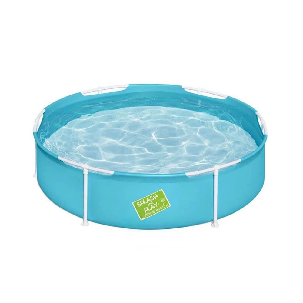 Piscina Infantil 152x38 cm con Estructura Estable para Diversion Familiar Y+Papel Regalo