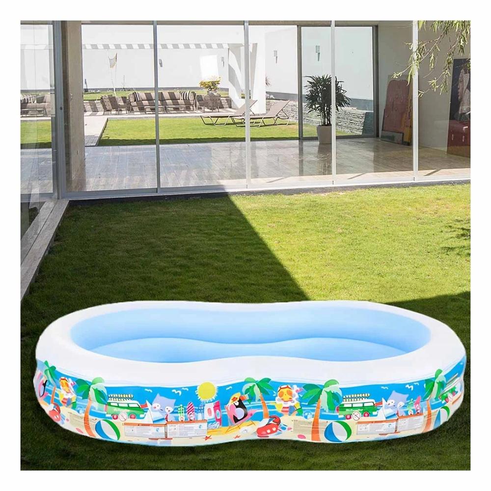 Zona Inflable Familiar para Hogar y Jardin con Superficie Amplia para Disfrutar Y+Ligas Regalo