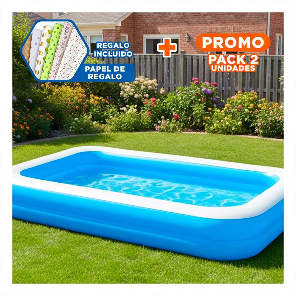 Pack2 Espacio Inflable para Casa y Exterior pensado para Verano y Relax en Hogar Y+Papel Regalo