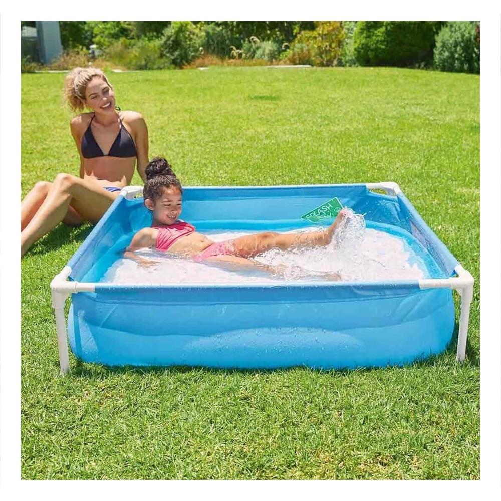 Piscina Desmontable para Ninos 1,22 x 1,22 x 30 cm para Diversion Infantil Y+Ligas Regalo