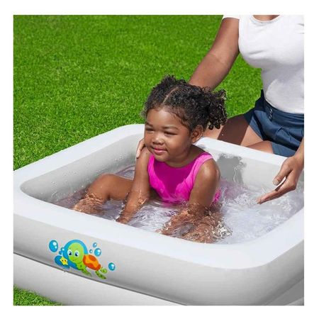 Piscina 86x86x25 CM Compacta para Juegos de Agua en Casa y Espacios Reducidos