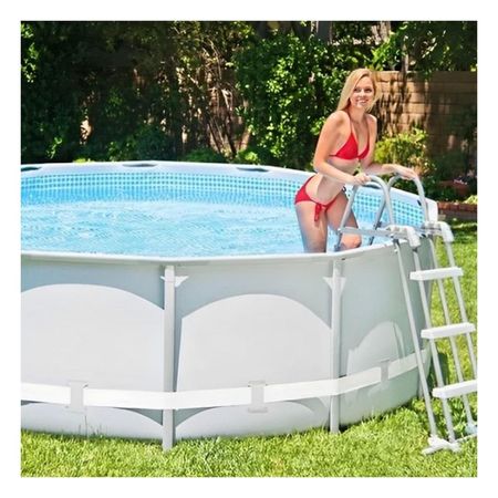 Piscina Redonda con Sistema de Filtrado para Uso Familiar en Exterior