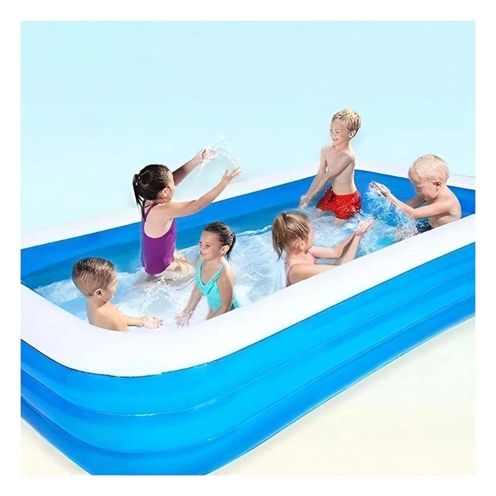 Piscina Inflable Familiar para Jardin y Hogar con Diseno Amplio para Verano