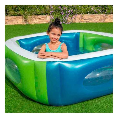 Piscina Window 168x168x56 CM Infantil Amplia para Juegos de Agua en Patio