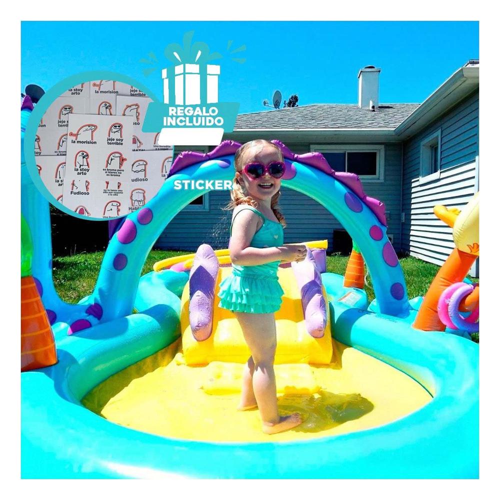 Alberca de Colores 147 x 33 cm Inflable para Momentos de Diversion Y+Regalo Sticker