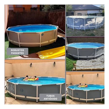 Zona de Agua Exterior con Diseno Circular y Altura Comoda Y+Ligas Regalo