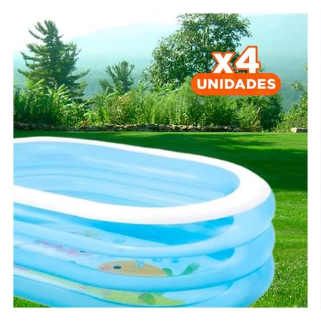 Pack4 Espacio de Juegos de Agua Infantil Amigos del Mar 163 x 107 x 46 cm