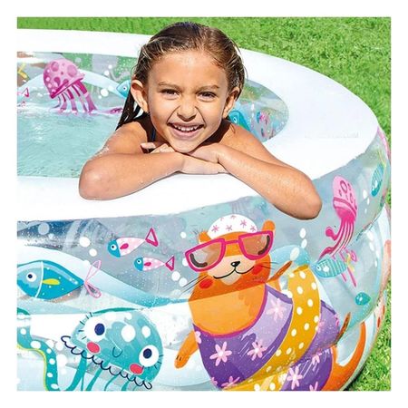 Alberca Familiar Infantil Amigos del Mar 163 x 107 x 46 cm para Patio