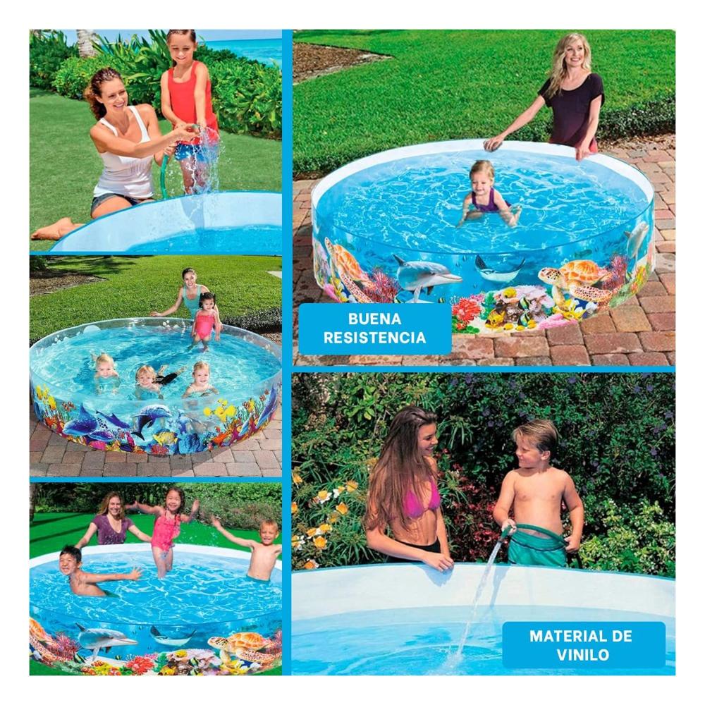 Piscina Inflable Delfin para Casa y Hogar con Estilo Marino para Dias de Verano Y+Post It