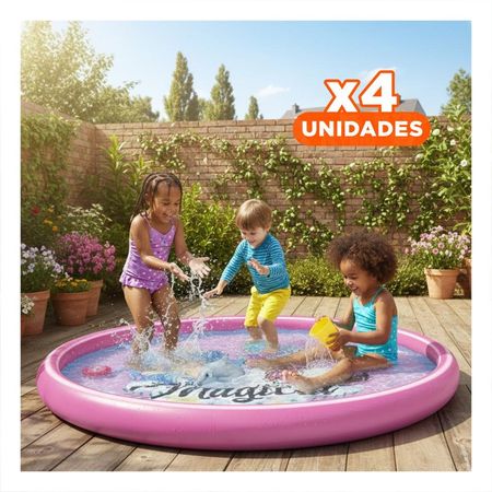 Pack4 Centro Acuatico de Verano para Ninos 170x170 cm Y+Papel Regalo