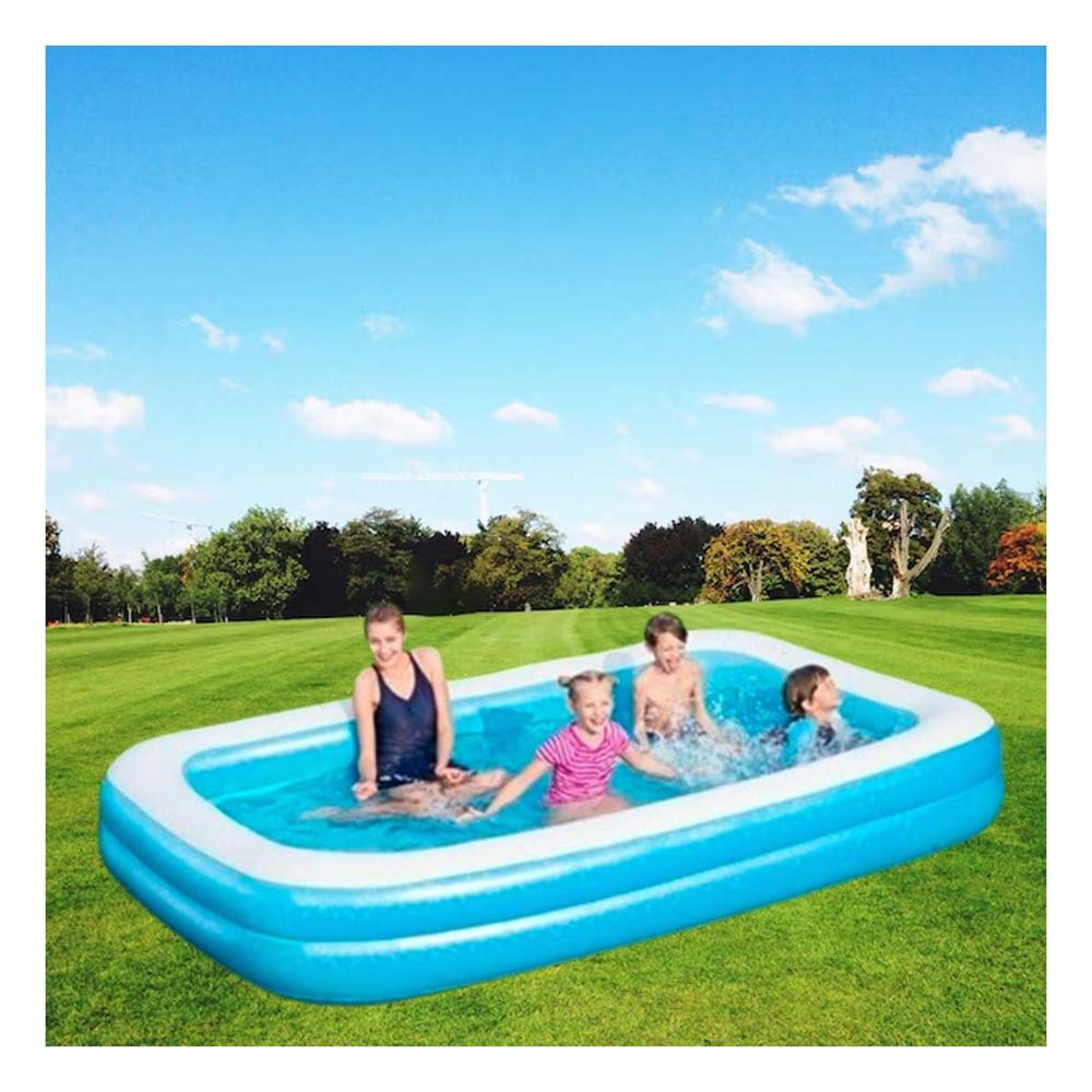 Piscina Rectangular color Azul de 300x163x56cm para Diversion en su Vivienda