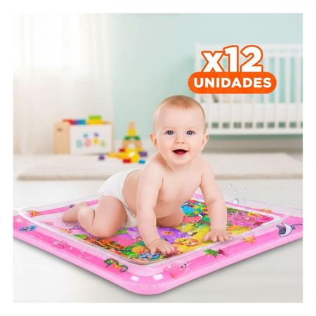 Pack12 Centro Inflable con Agua para Bebes Rosado para Diversion Controlada