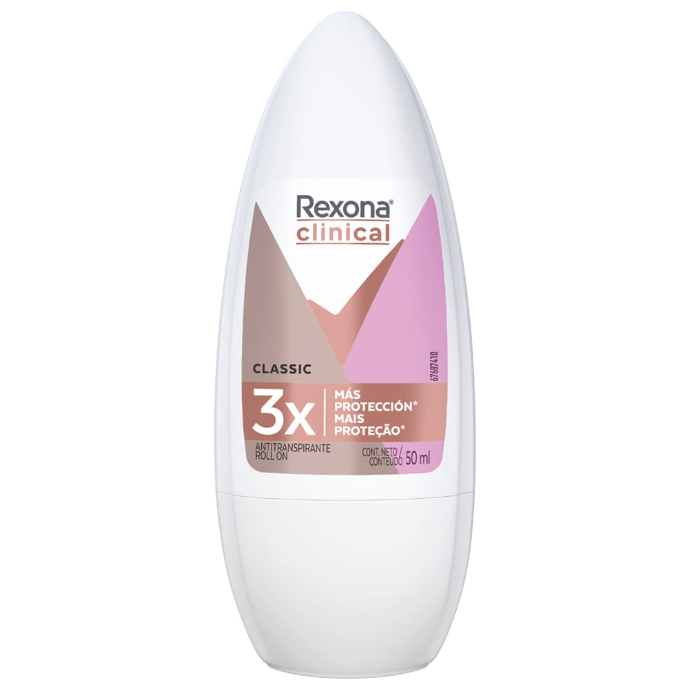 Desodorante para Mujer en Aerosol REXONA Clinical Classic Frasco 50ml