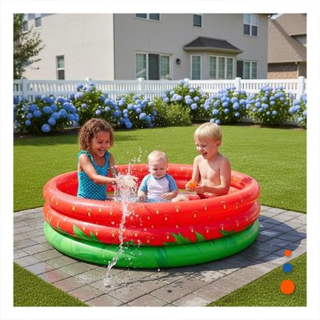 Piscina Diseno Fresa de Estilo Frutal para Brindar Sonrisas a toda su Criatura Y+Post It