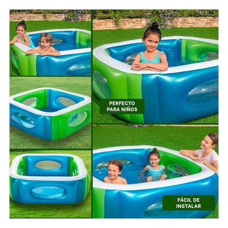 Piscina Window 168x168x56 CM Infantil Practica para Jardin y Patio Y+Post It