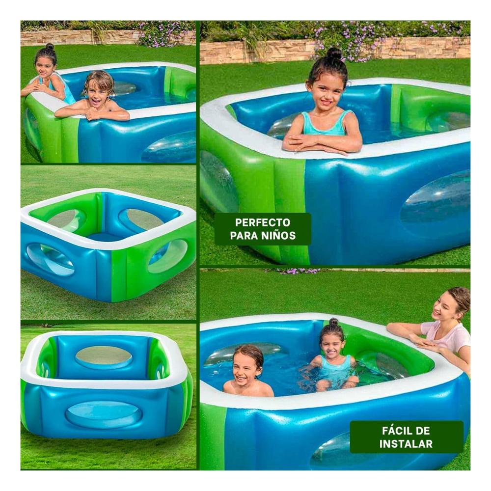 Piscina Window 168x168x56 CM Infantil Practica para Jardin y Patio Y+Post It