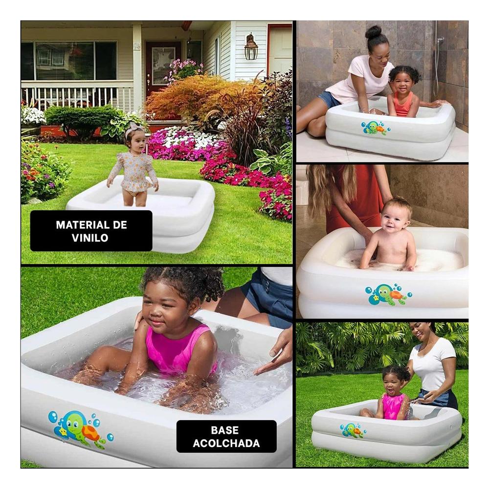 Piscina 86x86x25 CM Funcional para Espacios Pequenos en Casa Y+Post It