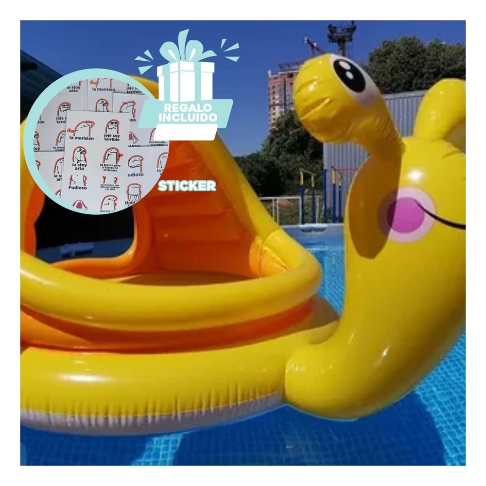 Piscina Caracol 145 x 102 x 74 cm Amplia para Espacios Abiertos Y+Regalo Sticker