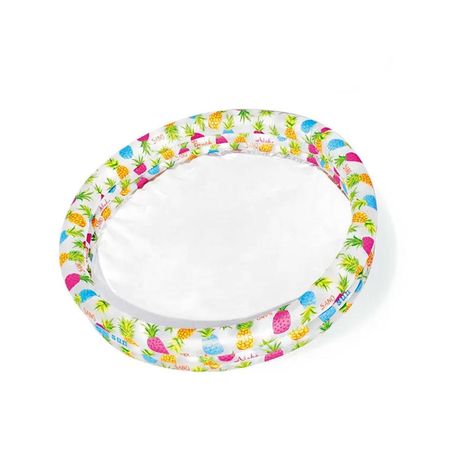 Pileta Inflable con Diseno Tropical de Pina para Hogar y Diversion en Verano Y+Papel Regalo