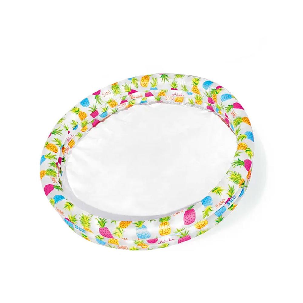 Pileta Inflable con Diseno Tropical de Pina para Hogar y Diversion en Verano Y+Papel Regalo