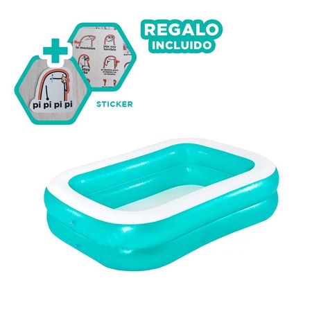 Estanque Inflable para Hogar y Exterior con Diseno Practico y Facil Uso Y+Regalo Sticker