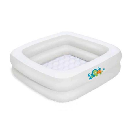 Piscina 86x86x25 CM Practica para Diversion Refrescante en Patio o Jardin Y+Papel Regalo