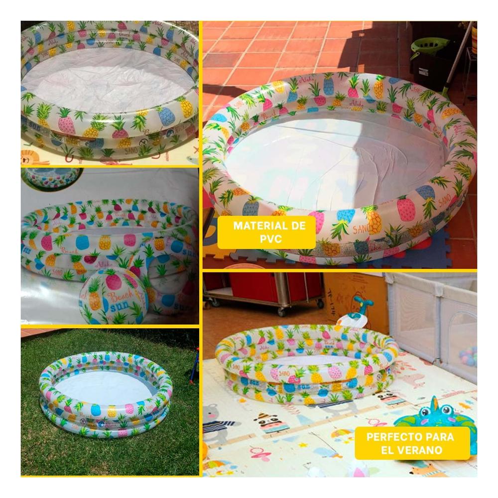 Piletin Inflable con Diseno de Pina para Jardin y Momentos Refrescantes Y+Post It