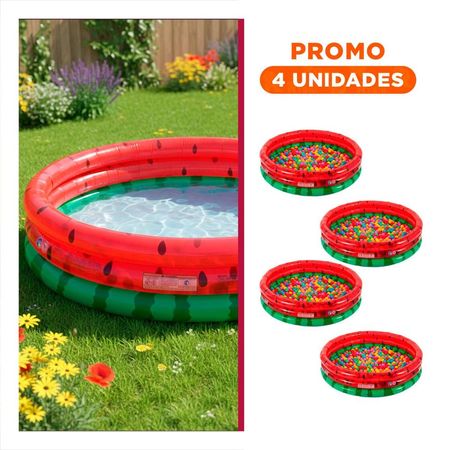 Pack4 Pileta Sandilla Inflable para Casa con Espacio Recreativo Y+Regalo Sticker