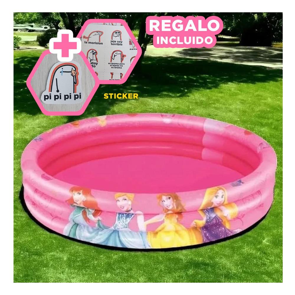 Piscinita Princesa Inflable para Casa y Patio con Agua y Diversion Y+Regalo Sticker