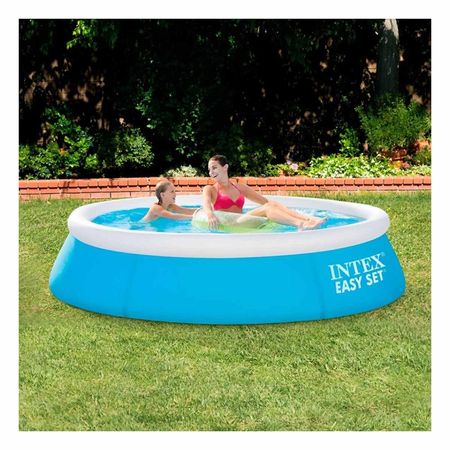 Estanque Inflable Redondo con Borde Acolchado para Jardin y Relax en Casa Y+Ligas Regalo