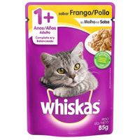 Alimento para Gato WHISKAS Adulto Pouch Pollo Bolsa 85g