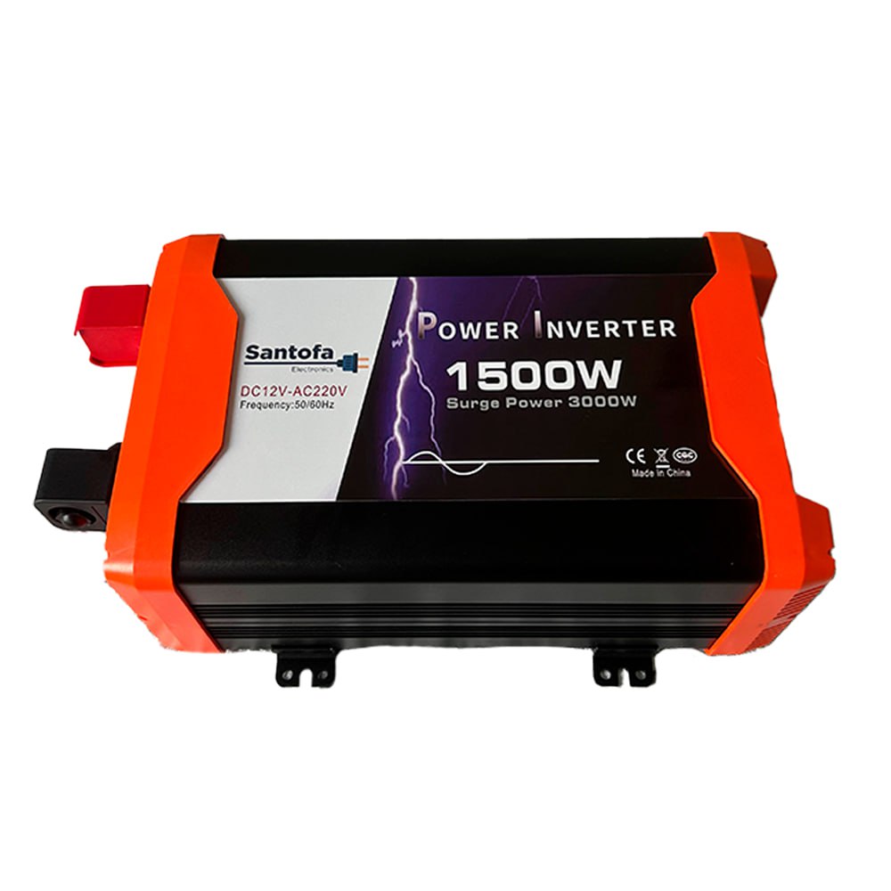 Inversor de Corriente 12v A 220v 1500w 2 Usb 2 Sockets Onda Pura Lcd
