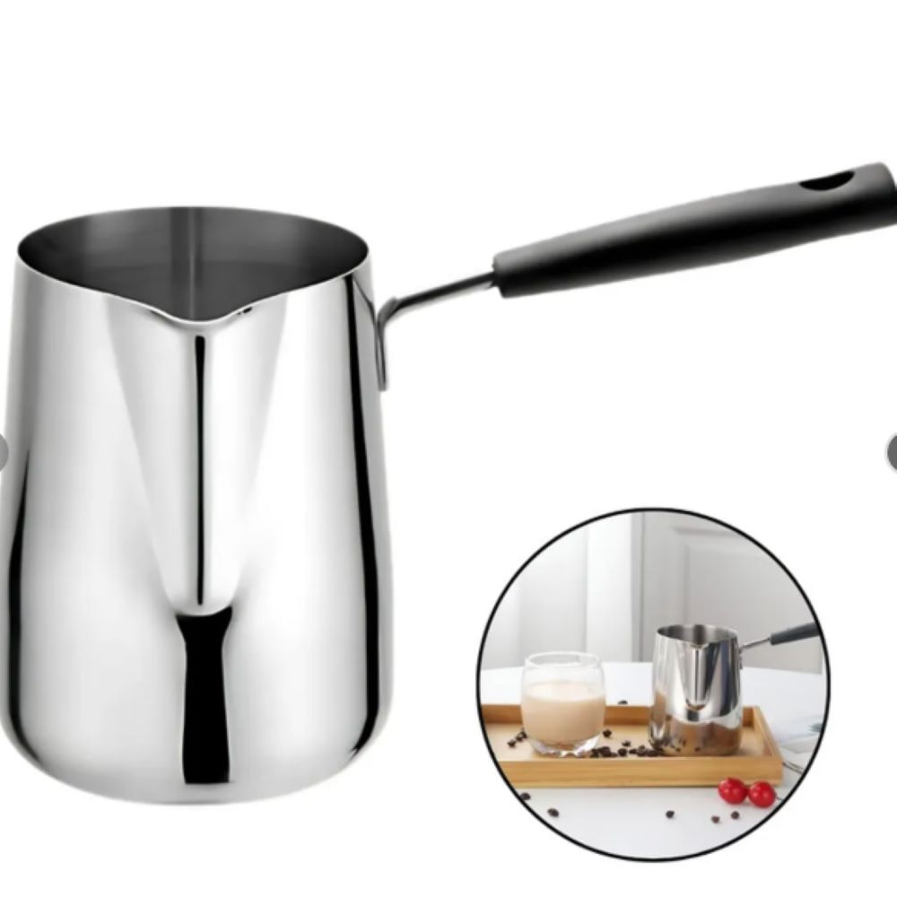 Jarra Lechera de Acero con Mango