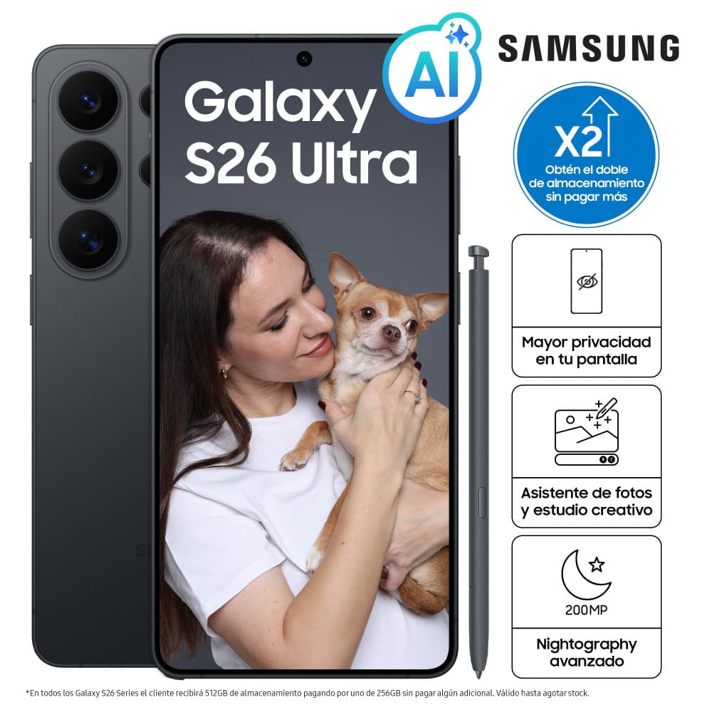 Celular Samsung Galaxy S26 Ultra 512GB Black SM-S948BZKMLTP