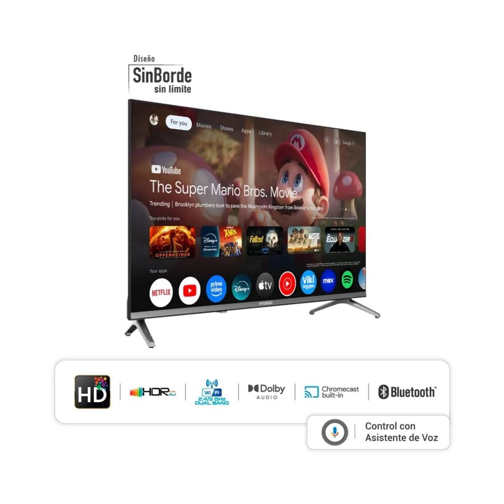 Televisor 32'' Hyundai QLED Smart TV HYLED3259QG 2025