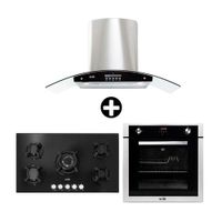 COMBO Sole: Cocina empotrable SOLCO033 + Campana Venus Plus + Horno a gas