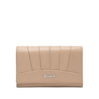 Billetera para Mujer Cuero Drape Midi Renzo Costa Wpd 2607 12103 Taupe Lux