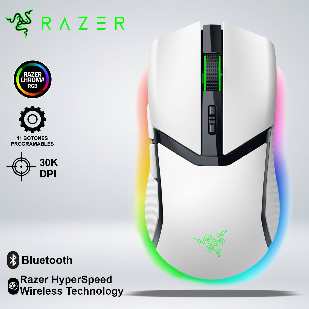 MOUSE GAMER RAZER COBRA PRO RGB 30KDPI BLUETOOTH GEN-3