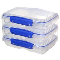 Juego de 3 Contenedores Pequeño para Alimentos Sistema 1513ZS