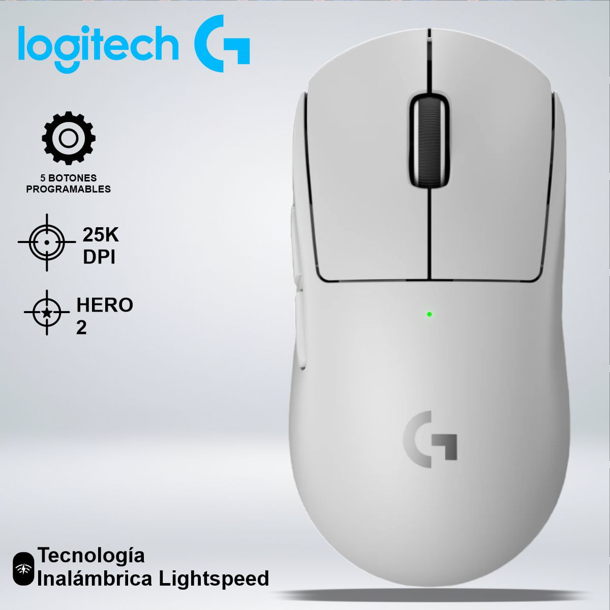 MOUSE GAMER LOGITECH G PRO X SUPERLIGHT SENSOR HERO 25K DPI