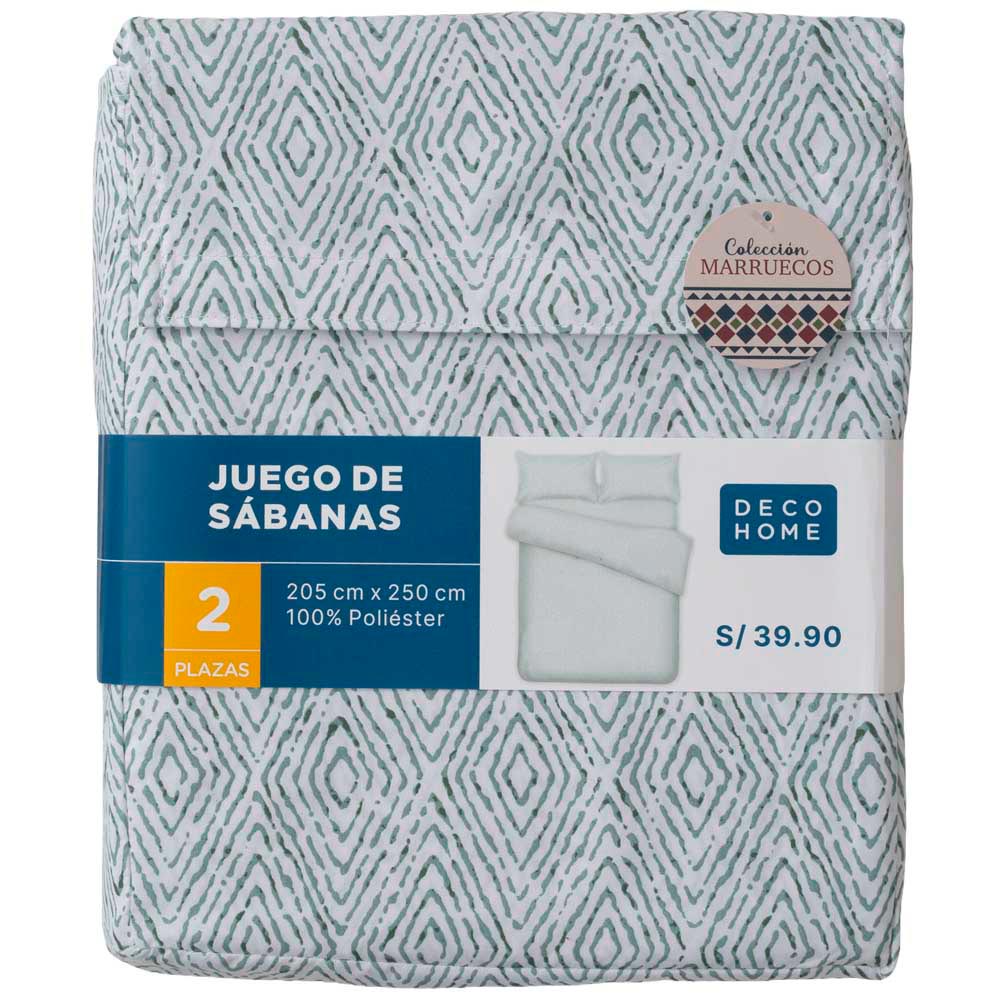 Juego de Sábanas 2 Plazas Marruecos Home DECO HOME