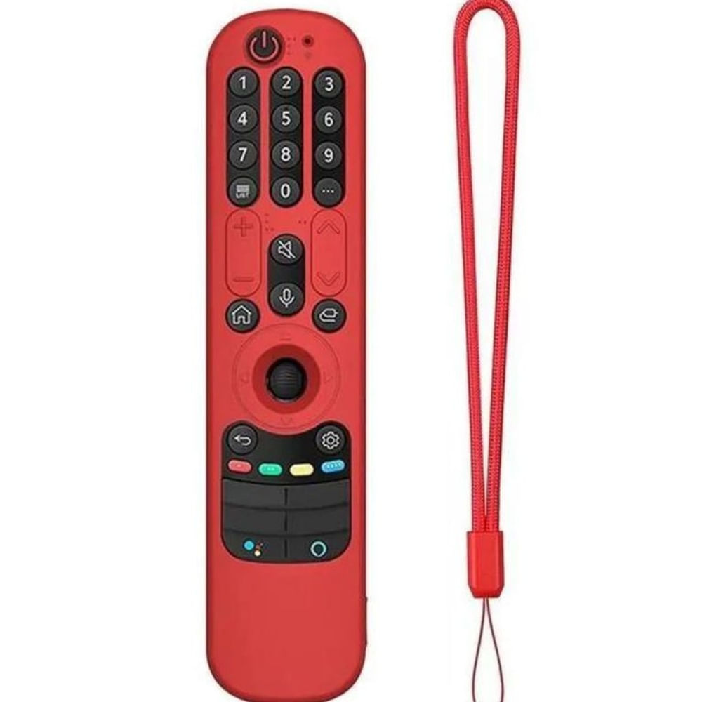 Funda Para Control LG Magic MR23 MR22 MR21  Anticaída Rojo