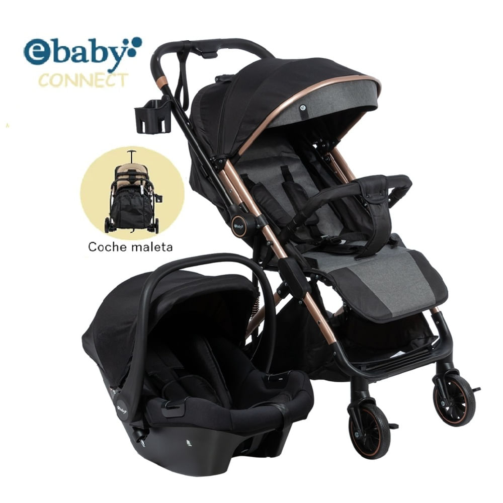 Coche Maleta Reversible CONNECT EB149 Negro