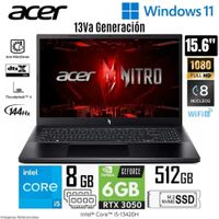 Laptop Acer NITRO LIKE  V15 ANV15-51-56GH Intel Core i5 13va Gen 8GB RAM 512GB SSD 156 FHD RTX3050