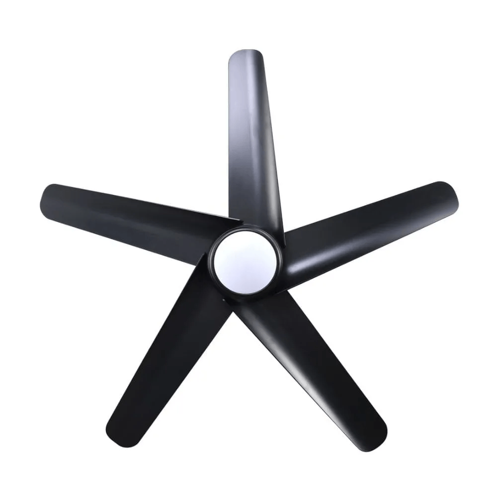 Ventilador de Techo LED Orange Berlín 5 Aspas Negro con Control Remoto