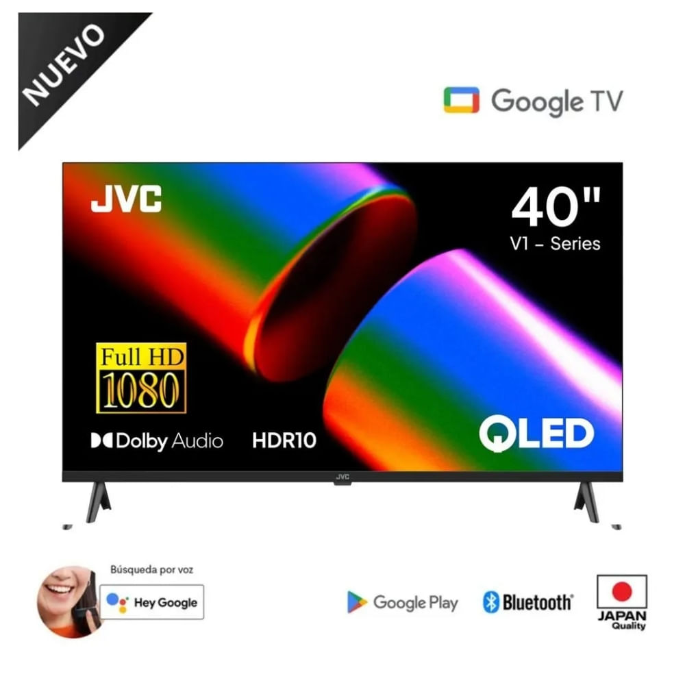 Televisor JVC 40 FHD QLED Google TV LT-40KB758 SMART TV
