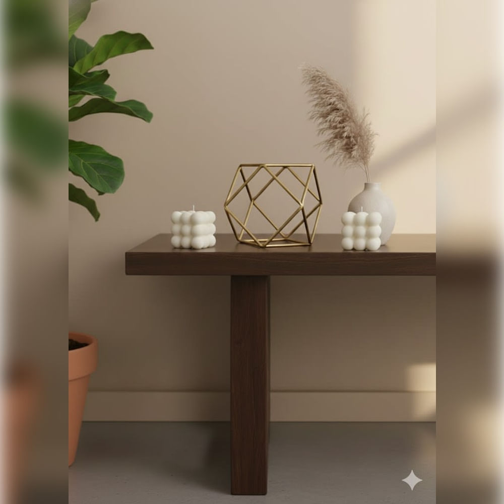 ADORNO DE MESA BOLA DORADA 14.5x12.5x13 cm